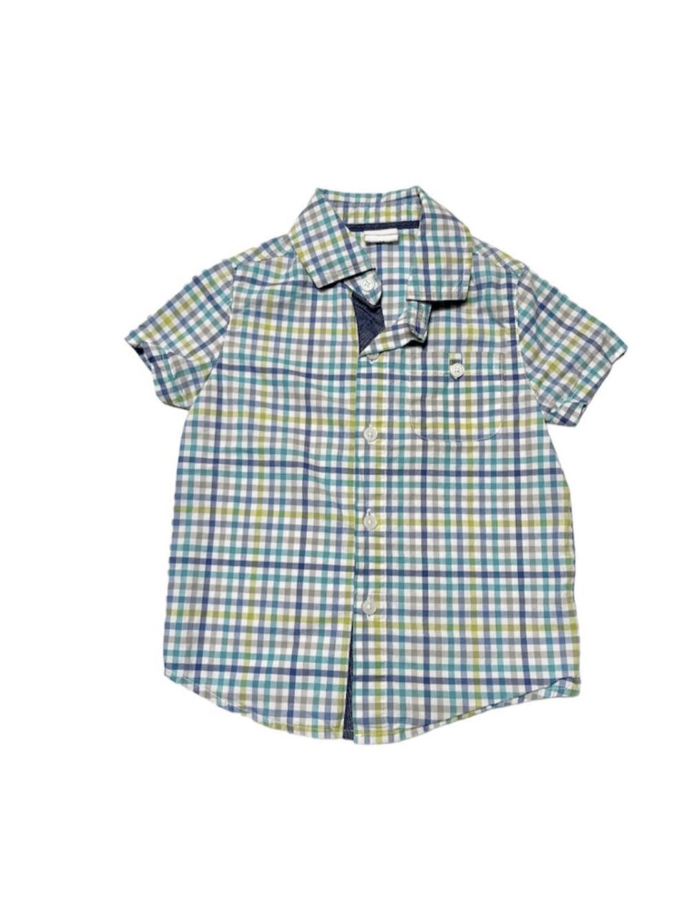 EGG Button Up Plaid Shirt Size 18m
